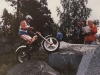 Spoked wheels on the Merlin, a bike with many innovative ideas but doomed to fail, rode this bike to 4th place US nationals and in Finland TdN